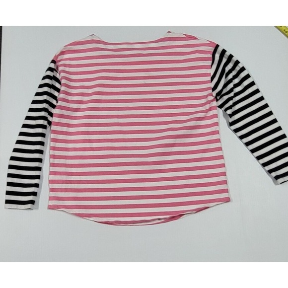 Vineyard Vines Striped Long Sleeve Tee Shirt Pink White navy blue Size S - Picture 7 of 8